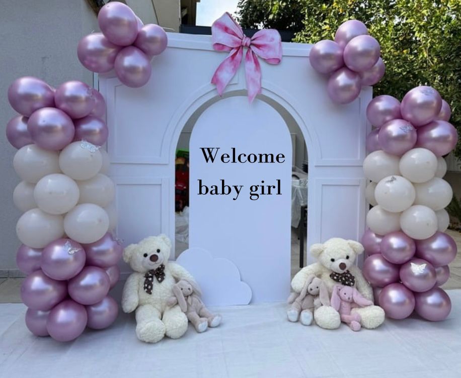 עיצוב קיר בלונים